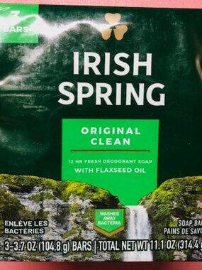 3 sets - Irish Spring Bar Soap - Original Clean